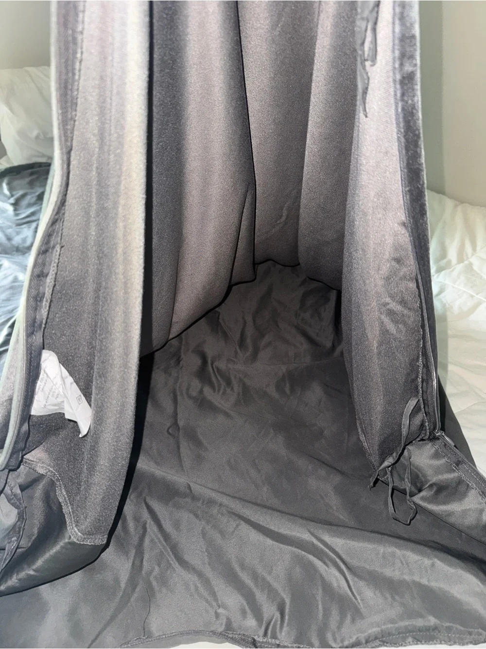 Charcoal Grey Minky/Velvet Weighted Blanket Duvet Cover - 48